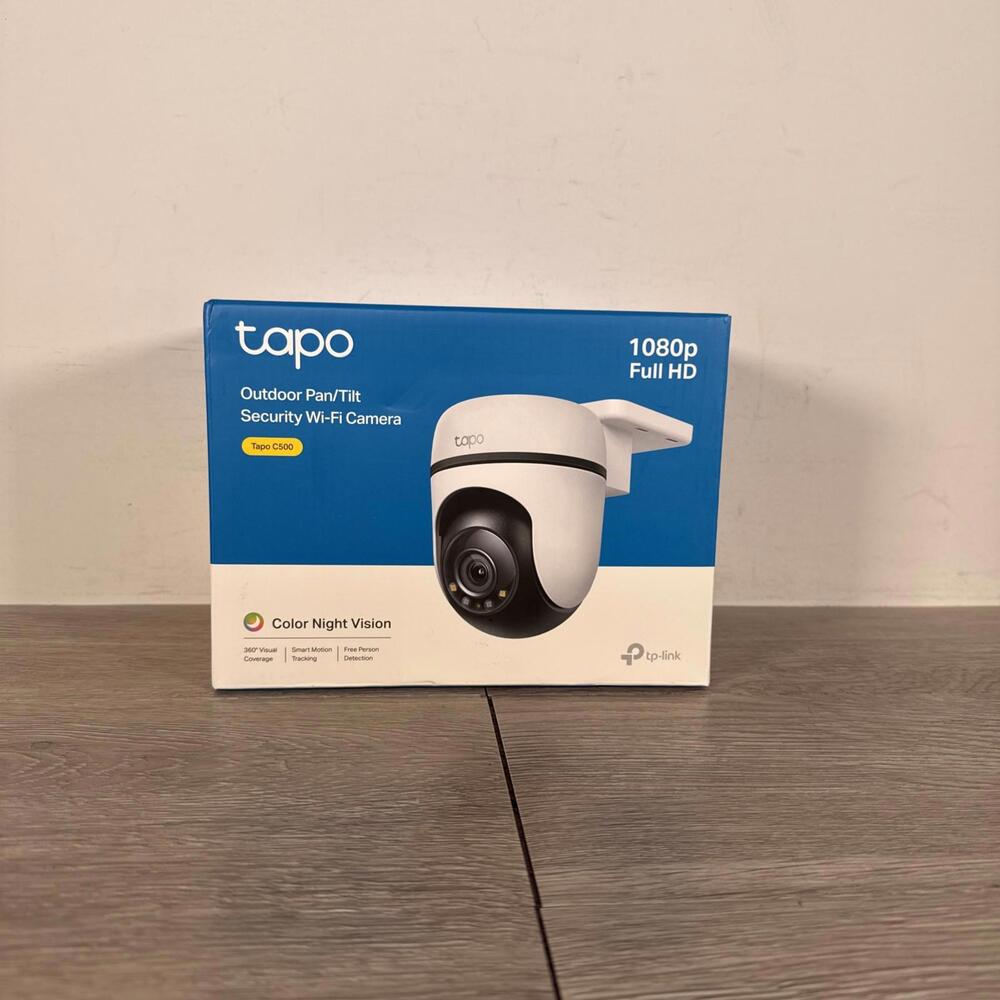 Tapo 1080P Outdoor Wired Pan/Tilt Security Wi-Fi Camera, 360° View, Motion Track